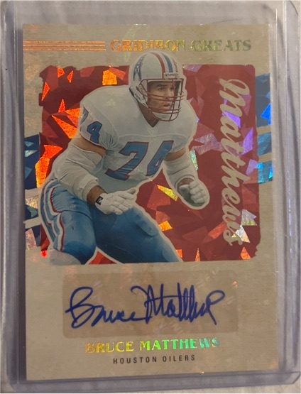 2023 Panini Legacy Gridiron Greats #GG55 Bruce Matthews — front