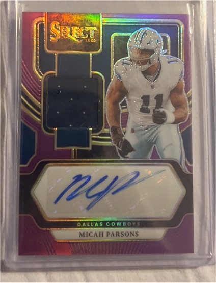 2023 Panini Select Micah Parsons Rookie Patch Autograph — front