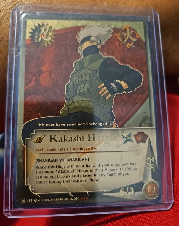 2002 Naruto CCG #192 Kakashi Hatake — front
