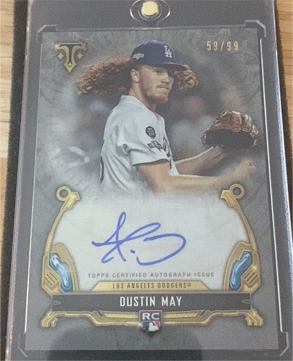2020 Topps Triple Threads #59 Dustin May — front