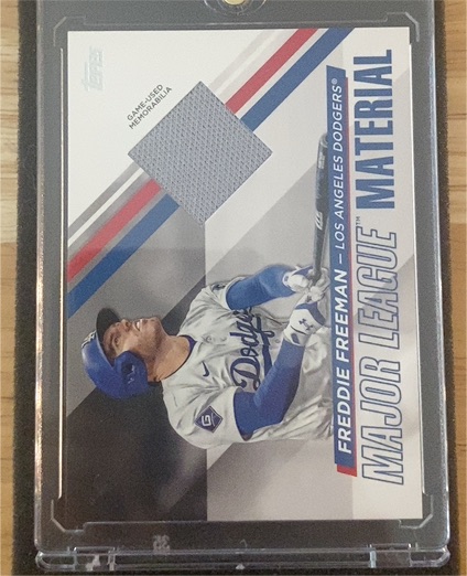 2024 Topps Series 1 Major League Material #MLM-FF Freddie Freeman — front
