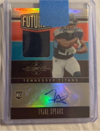 2023 Panini Legacy Futures Patch Autographs #FAPS-26 Tyjae Spears — front