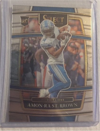 2021 Panini Select Concourse #73 Amon-Ra St. Brown RC — front
