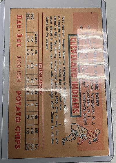 1954 Dan-Dee #23 Larry Doby — back