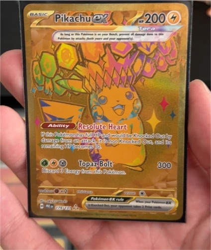 2016 Pokémon Prismatic Evolutions #179 Pikachu ex — front