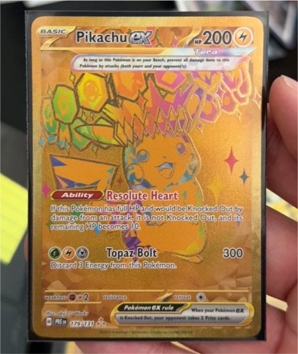 2025 Pokémon TCG Prismatic Evolutions #179 Pikachu ex — front