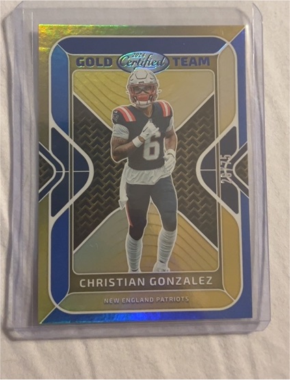 2024 Panini Certified Gold Team #GT-CGZ Christian Gonzalez — front