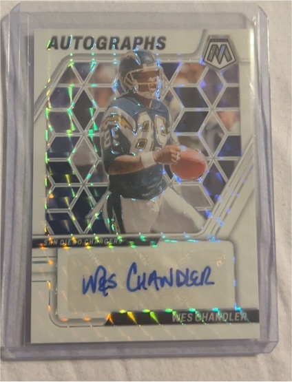 2024 Panini Mosaic #AM-WCR Wes Chandler Autographs Mosaic — front