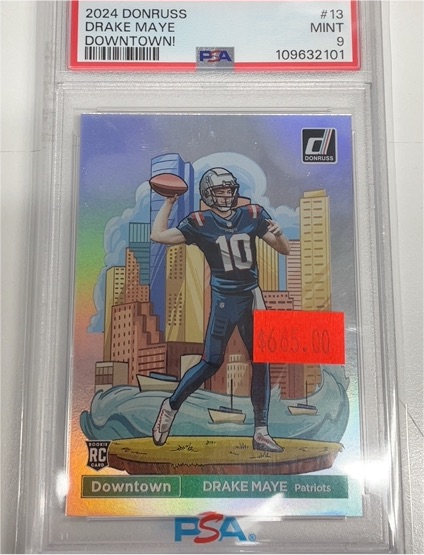 2024 Panini Donruss Downtown #13 Drake Maye — front
