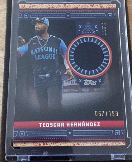 2024 Topps Update Series All-Star Stitches Black #ASR-TH Teoscar Hernández — front