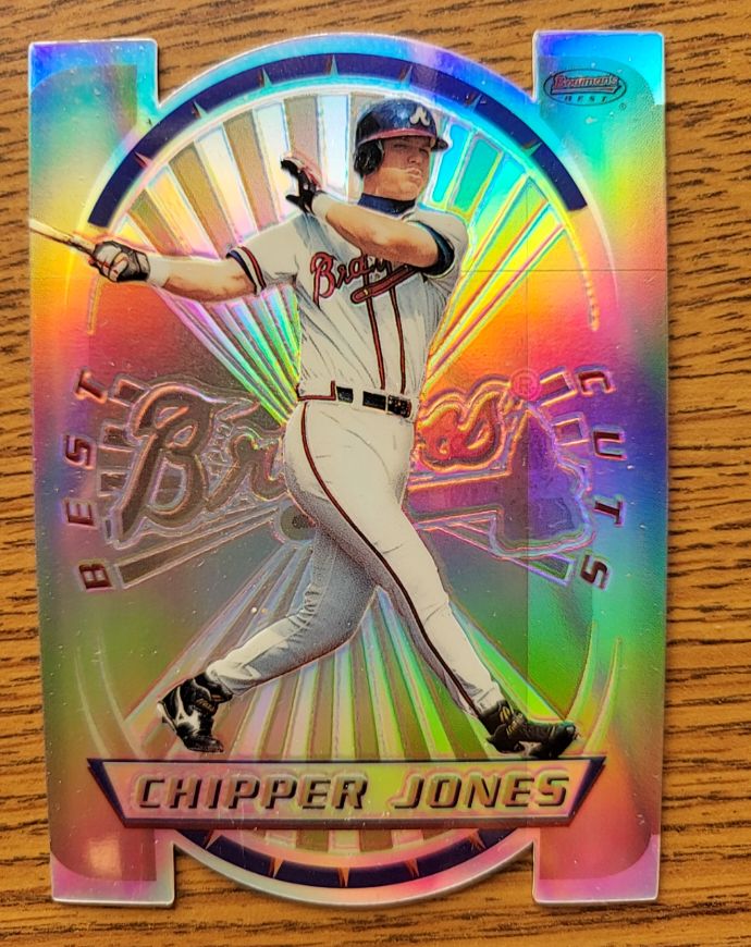 1996 Bowman's Best Cuts Die-Cut Chipper Jones — front