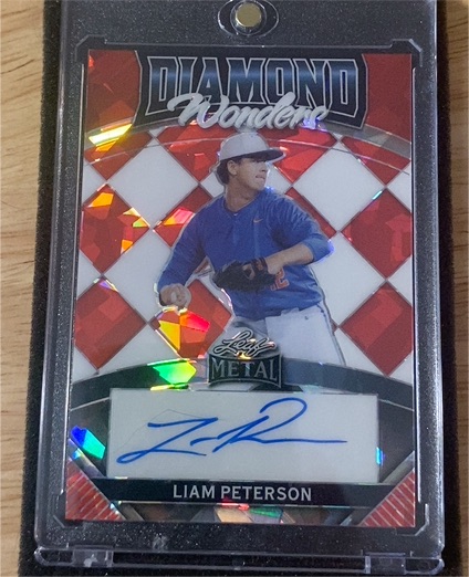 2024 Leaf Metal Diamond Wonders # Liam Peterson — front