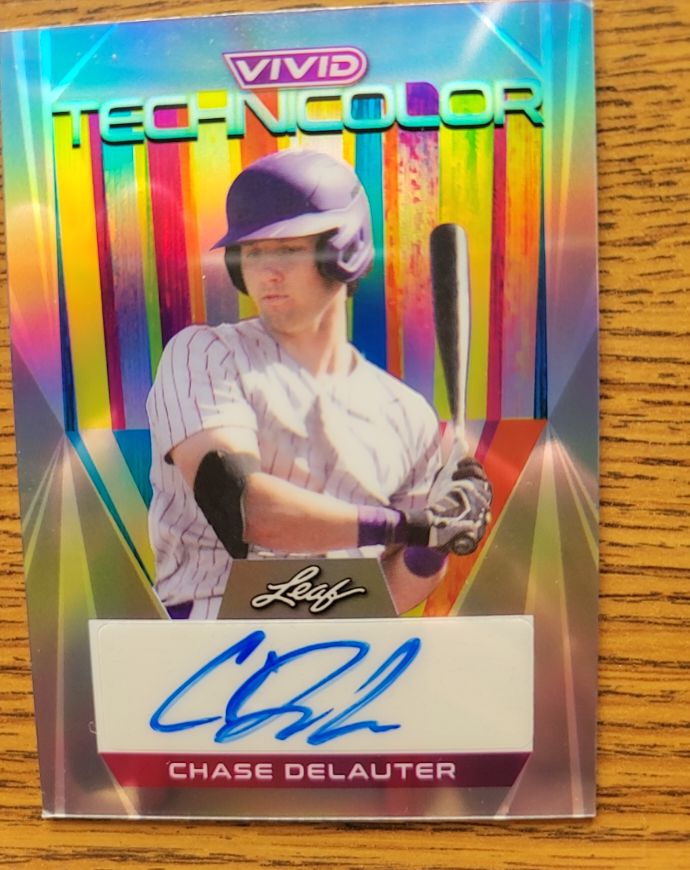 2022 Leaf Vivid Technicolor #T-CDL Chase DeLauter — front