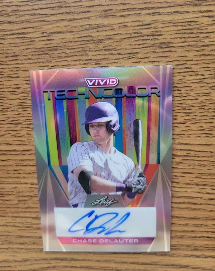 2022 Leaf Vivid Technicolor #T-CD1 Chase DeLauter — front