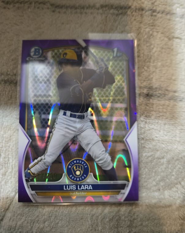 2023 Bowman Chrome #BCP-100 Luis Lara — front
