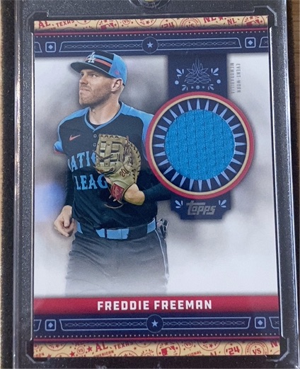 2024 Topps Update #ASR-FF Freddie Freeman All-Star Stitches Relics — front