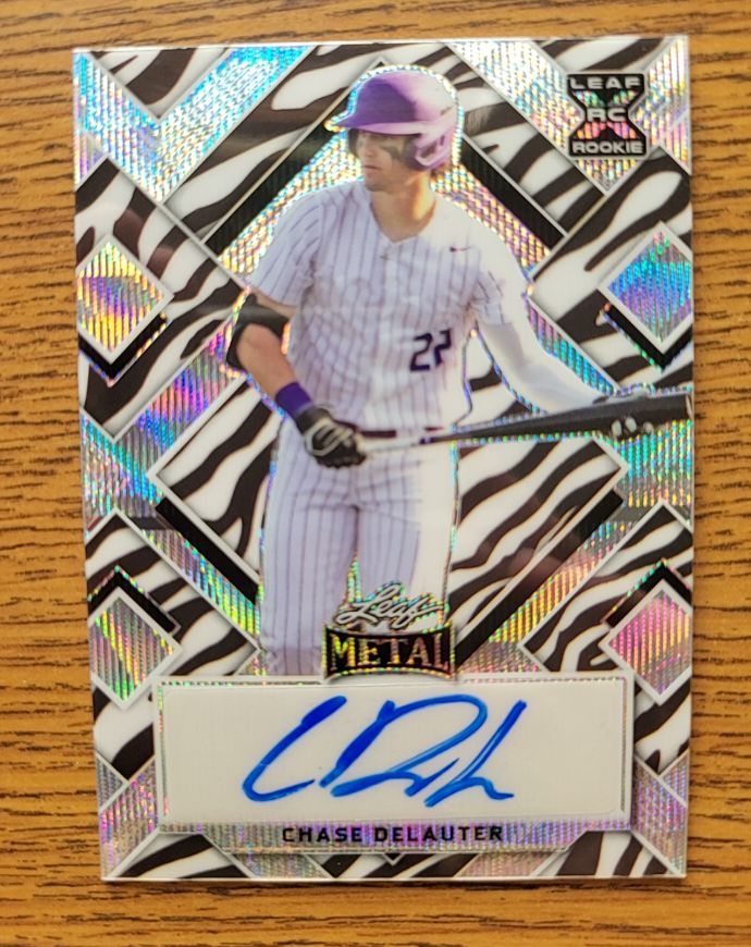 2022 Leaf Metal #BA-CD1 Chase Delauter — front