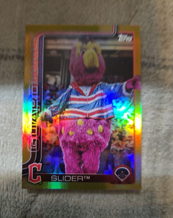 2025 Topps Series 1 Celebration Mascot #M-8 Slider Cleveland Guardians — front