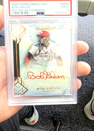 2020 Topps Diamond Icons #RBDG Bob Gibson — front
