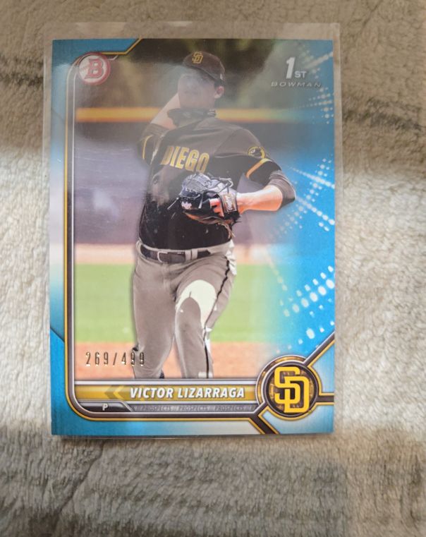 2022 Bowman Chrome Prospects #BCP-127 Victor Lizarraga — front