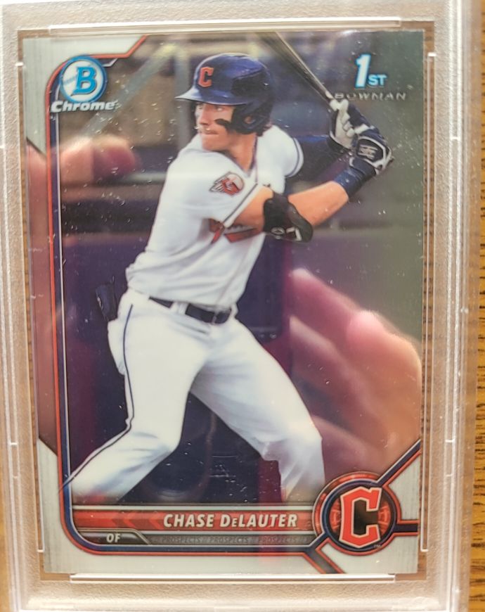 2022 Bowman Chrome Draft #BDC-49 Chase DeLauter — front