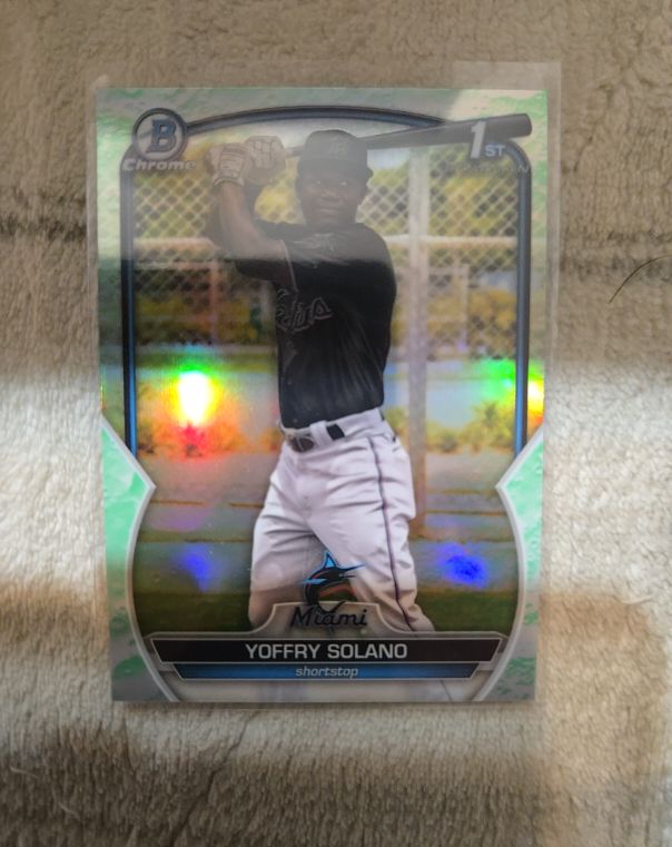 2023 Bowman Chrome #BCP-72 Yoffry Solano — front