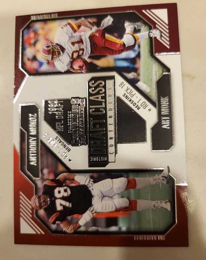 2024 Panini Contenders Historic Draft Class #4 Anthony Munoz & Art Monk — front