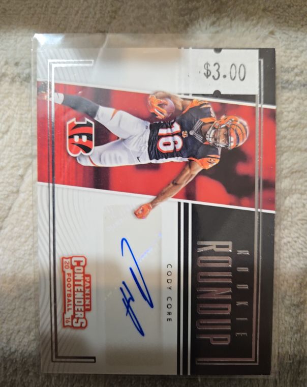 2016 Panini Contenders Football #163 Cody Core Rookie Ticket Auto — front
