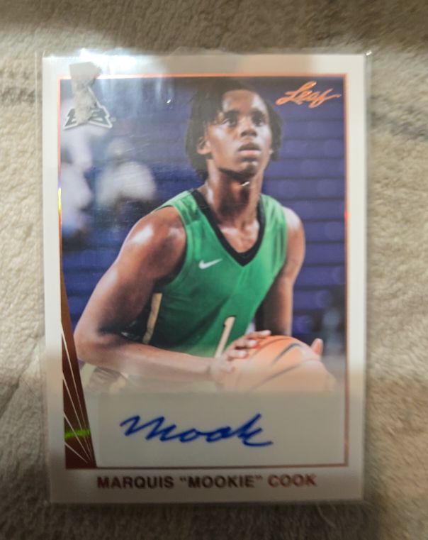 2021-22 Leaf Memories '90 Bronze #BA-MC3 Marquis "Mookie" Cook — front