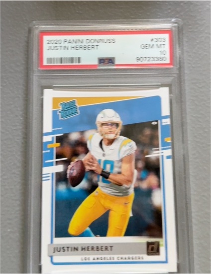 2020 Panini Donruss #303 Justin Herbert — front