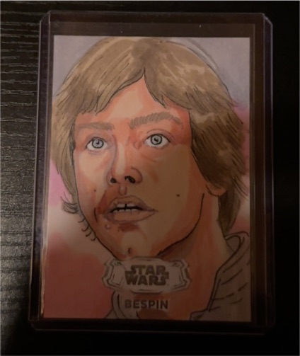 2024 Topps Star Wars Bespin Luke Skywalker Sketch Card — front