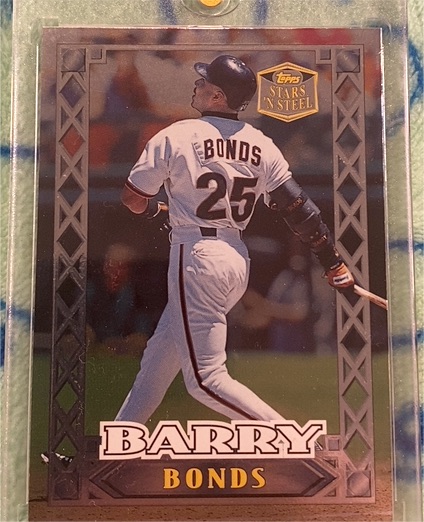 1999 Topps Stars 'N Steel #14 Barry Bonds — front