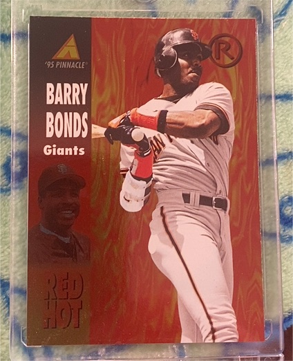 1995 Pinnacle Red Hot #RH6 Barry Bonds — front