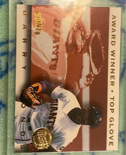 1995 Fleer Ultra Award Winner Top Glove #15 Barry Bonds — front