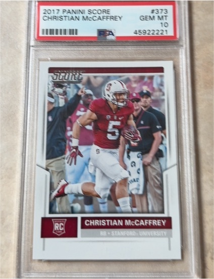 2017 Panini Score #373 Christian McCaffrey — front