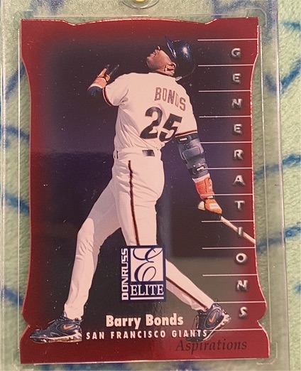 1998 Donruss Elite Aspirations Die Cut #133 Barry Bonds — front