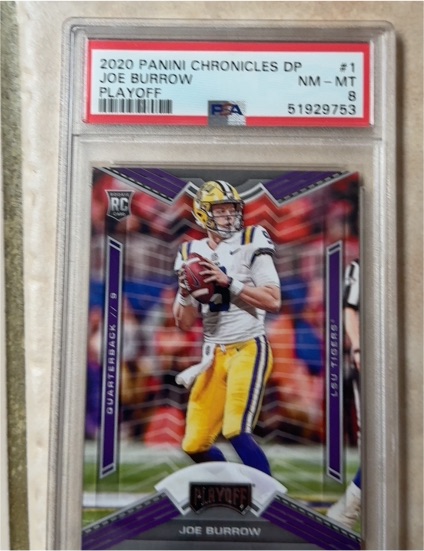 2020 Panini Chronicles Draft Picks Playoff #1 Joe Burrow — front