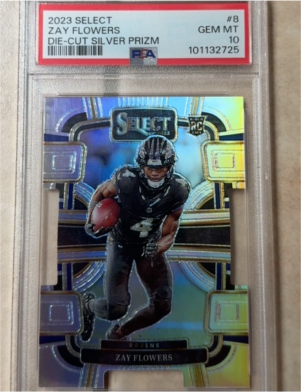 2023 Panini Select #8 Zay Flowers — front