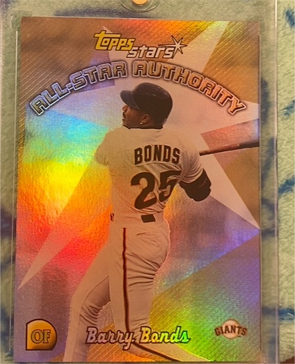 2000 Topps Stars All-Star Authority #AS6 Barry Bonds — front