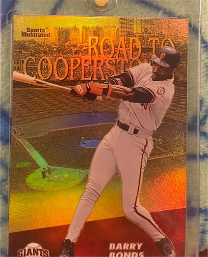 1998 Fleer Sports Illustrated #1RC Barry Bonds Road to Cooperstown — front