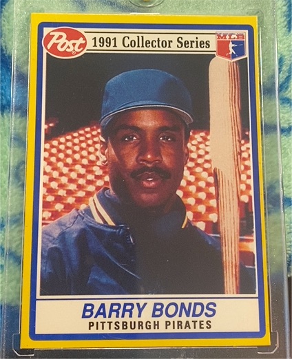 1991 Post Collector Series #21 Barry Bonds — front