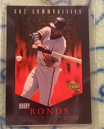 1997 Upper Deck Hot Commodities #HC11 Barry Bonds — front