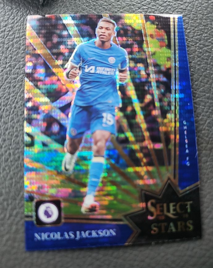 2023-24 Panini Select Premier League #7 Nicolas Jackson Select Stars Prizm — front