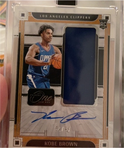 2023-24 Panini One & One #04/49 Kobe Brown — front