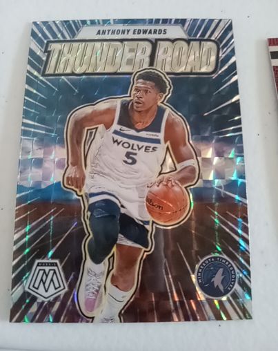 2024-25 Panini Mosaic #4 Anthony Edwards Thunder Road — front