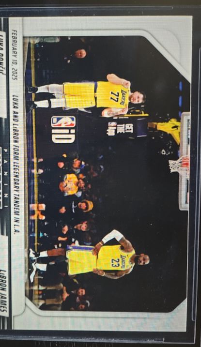 2025 Panini NBA Luka Doncic & LeBron James — front