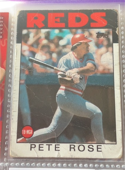 1986 Topps #1 Pete Rose — front