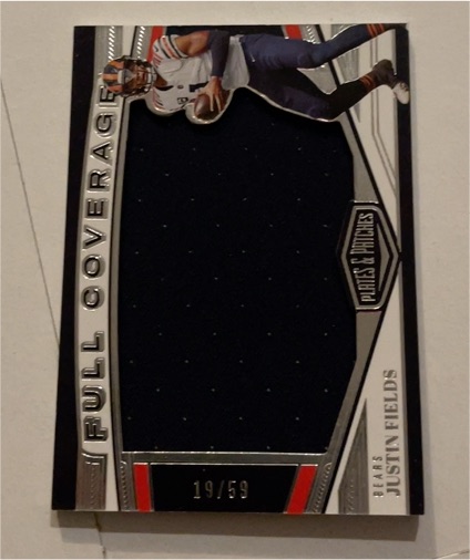 2023 Panini Plates & Patches Full Coverage #FC-34 Justin Fields — front