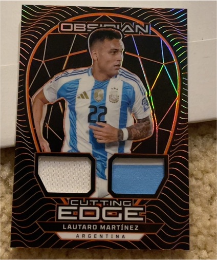 2024-25 Panini Obsidian Cutting Edge #CE-LM Lautaro Martínez — front