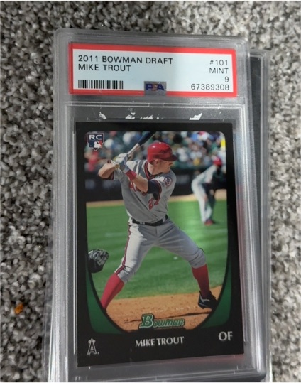 2011 Bowman Draft #101 Mike Trout — front